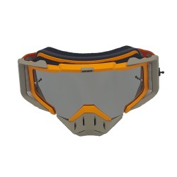 Ochelari unisex ski, snowboard, motociclism, ciclism, rama portocalie, lentila argintie, O11OSN